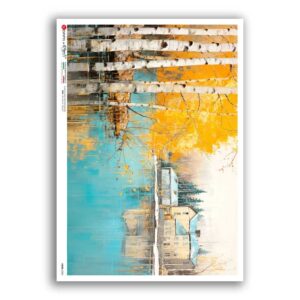 VIEWS-0205. Carta di Riso paesaggi per decoupage