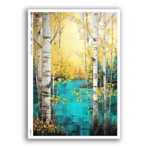 VIEWS-0210. Carta di Riso paesaggi per decoupage