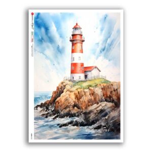 VIEWS-0222. Carta di Riso paesaggi per decoupage