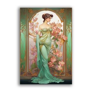 GF-ART NOUVEAU-037. Carta di riso grande formato
