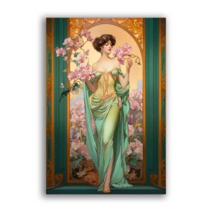 GF-ART NOUVEAU-038. Carta di riso grande formato