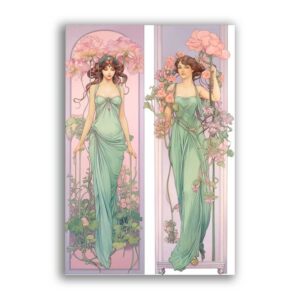 GF-ART NOUVEAU-041. Carta di riso grande formato
