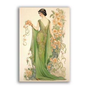 GF-ART NOUVEAU-043. Carta di riso grande formato