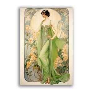 GF-ART NOUVEAU-046. Carta di riso grande formato