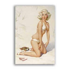 GF-PIN-UP-022. Carta di riso grande formato