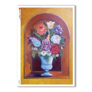 FLOWERS-0150. Carta di riso fiori per decoupage.