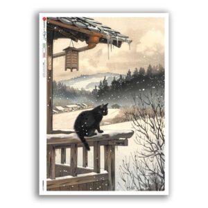 ANIMALS-0270. Carta di riso animali per decoupage.