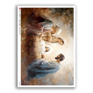 CULT-0184. Carta di riso sacra per decoupage.