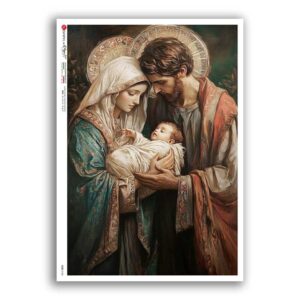 CULT-0185. Carta di riso sacra per decoupage.