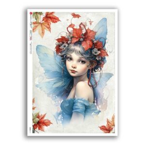 FAIRIES-0111. Carta di riso fate per decoupage.