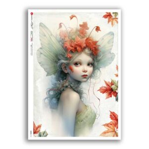 FAIRIES-0112. Carta di riso fate per decoupage.