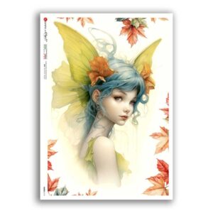 FAIRIES-0113. Carta di riso fate per decoupage.