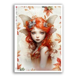 FAIRIES-0114. Carta di riso fate per decoupage.