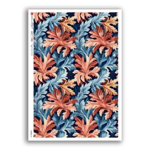 PATTERN-0257. Carta di riso texture per decoupage.