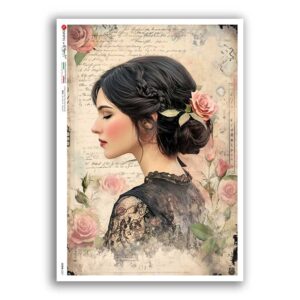 SCENE-0207. Carta di riso pittorico per decoupage.
