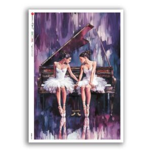 SCENE-0209. Carta di riso pittorico per decoupage.