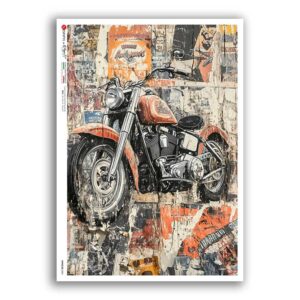 VEHICLES-0081. Carta di riso veicoli per decoupage.