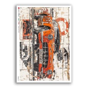 VEHICLES-0083. Carta di riso veicoli per decoupage.