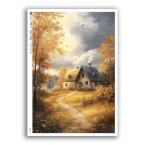 VIEWS-0231. Carta di Riso paesaggi per decoupage