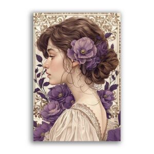 GF-ART NOUVEAU-047. Carta di riso grande formato