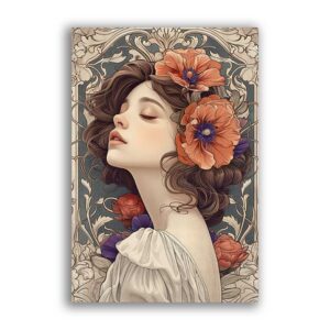 GF-ART NOUVEAU-048. Carta di riso grande formato