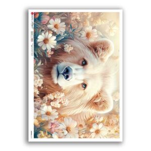 ANIMALS-0273. Carta di riso animali per decoupage.