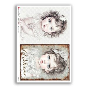 BABY-0118. Carta di riso bambini per decoupage.