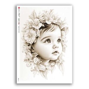 BABY-0121. Carta di riso bambini per decoupage.