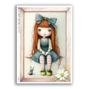 COUNTRY-0091. Carta di riso country per decoupage.