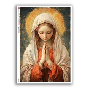 CULT-0189. Carta di riso sacra per decoupage.