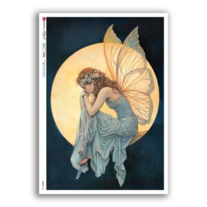 FAIRIES-0123. Carta di riso fate per decoupage.