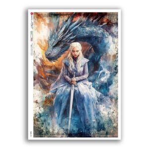 TALES-0054. Carta di riso fiabe per decoupage.