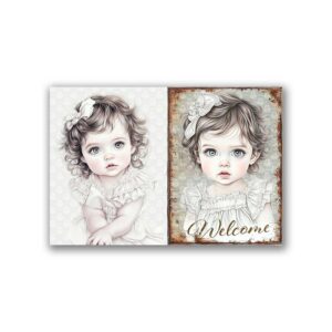 GF-BABY-029. Carta di riso grande formato