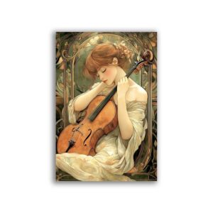GF-ART NOUVEAU-051. Carta di riso grande formato