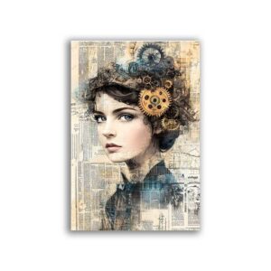 GF-STEAMPUNK-001. Carta di riso grande formato