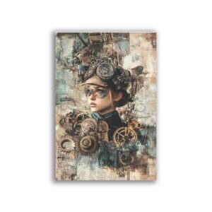 GF-STEAMPUNK-004. Carta di riso grande formato