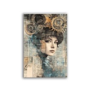GF-STEAMPUNK-006. Carta di riso grande formato