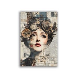 GF-STEAMPUNK-007. Carta di riso grande formato