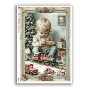 BABY-0124. Carta di riso bambini per decoupage.
