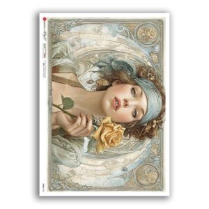 SCENE-0228. Carta di riso pittorico per decoupage.