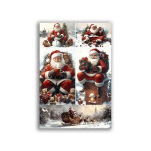 GF-NATALE-022. Carta di riso grande formato
