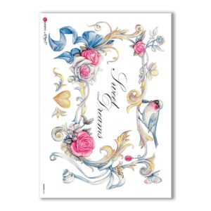 FLOWERS-0221. Carta di riso fiori per decoupage.