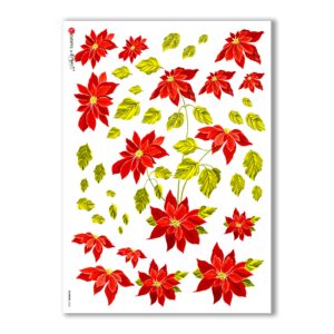 FLOWERS-0260. Carta di riso fiori per decoupage.