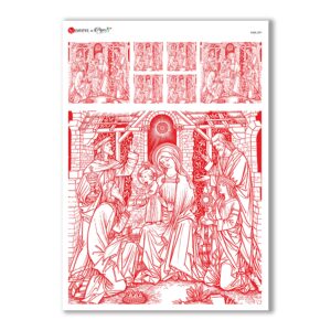 CULT-0001. Carta di riso sacra per decoupage.
