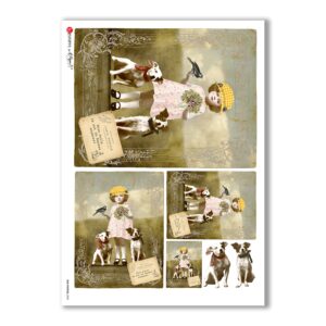 OLD-PHOTOS-0008. Carta di riso vittoriana per decoupage.