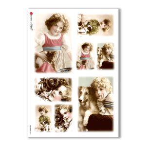 OLD-PHOTOS-0010. Carta di riso vittoriana per decoupage.