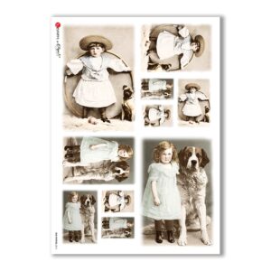 OLD-PHOTOS-0012. Carta di riso vittoriana per decoupage.