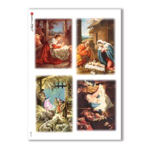 CULT-0011. Carta di riso sacra per decoupage.