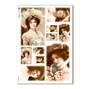 OLD-PHOTOS-0020. Carta di riso vittoriana per decoupage.