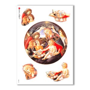CULT-0012. Carta di riso sacra per decoupage.